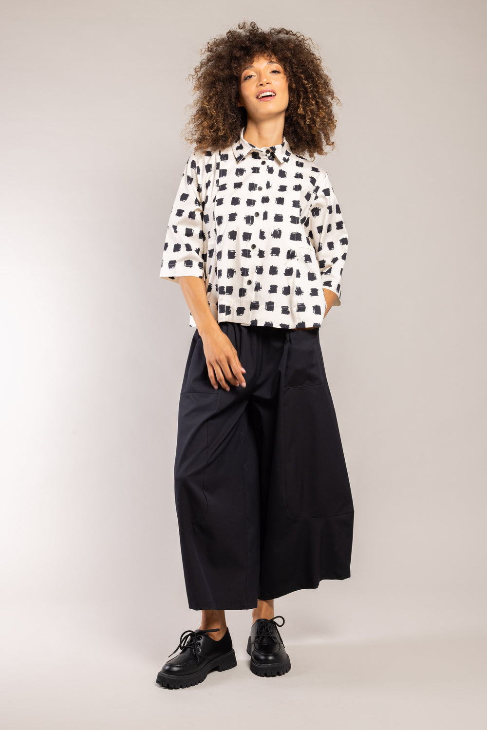 Chemise Glory Damier Noir & Blanc