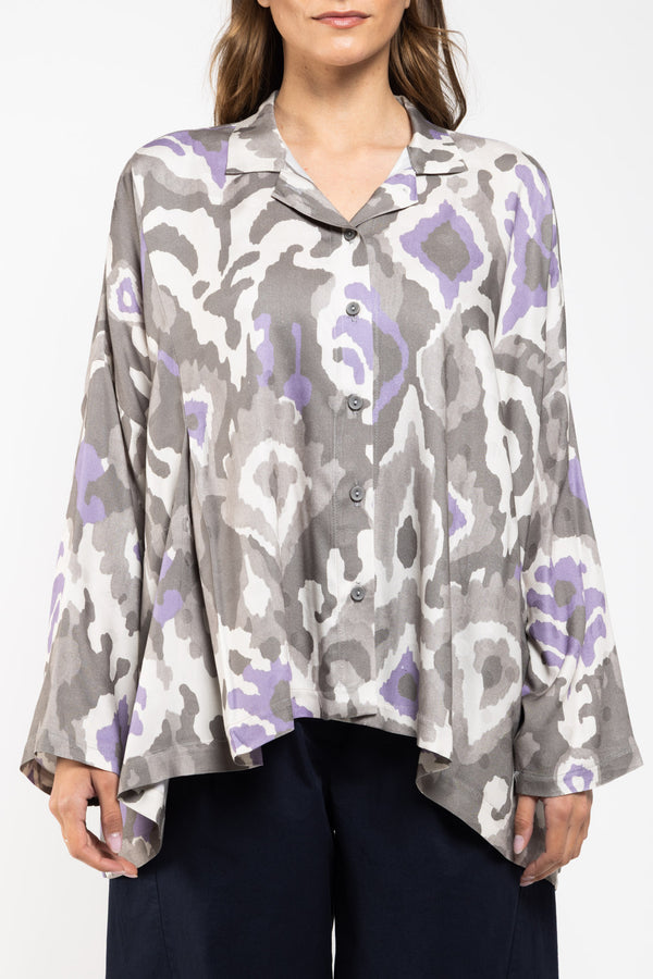 Chemise Lana Maxi Ikat