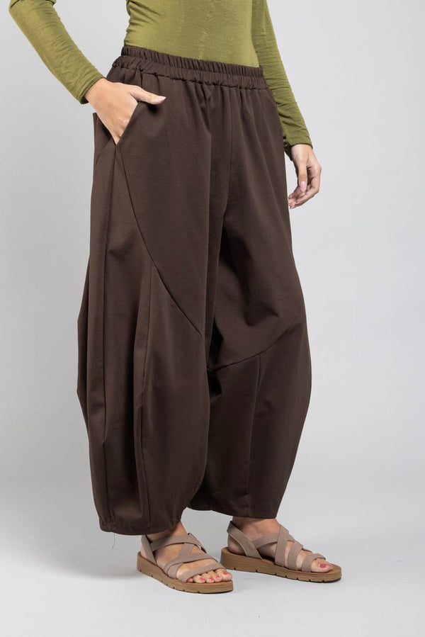 Pantalon Pieter marron 3/4