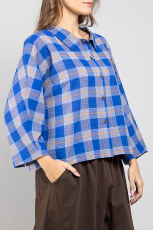 Chemise Princess Carreaux 3/4