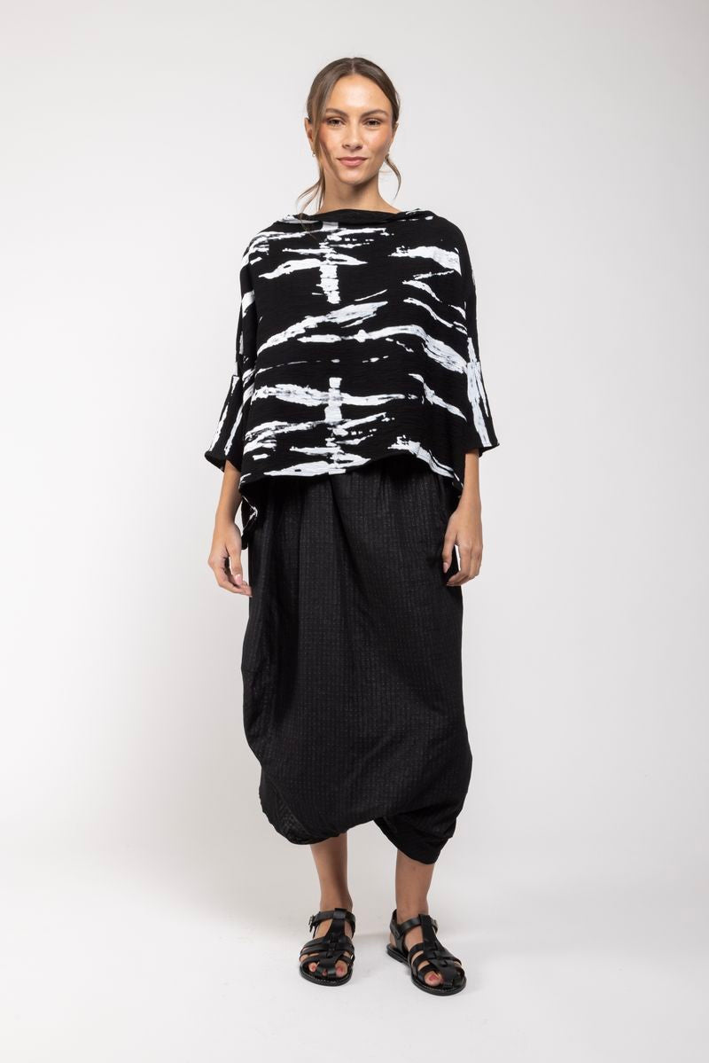 Top Salomé noir
