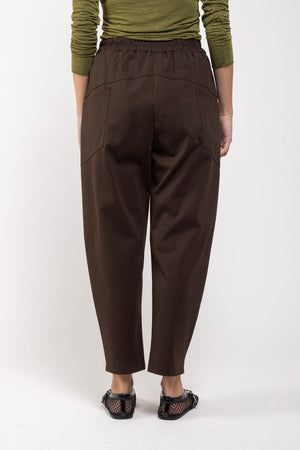 Pantalon Eugénia marron dos