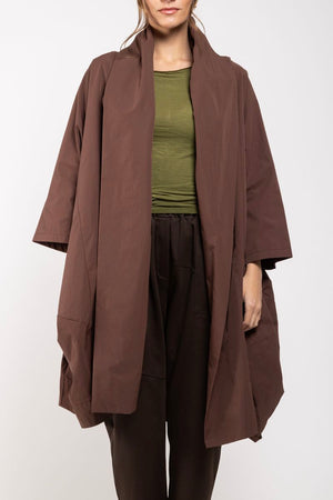 Manteau Shaun marron face