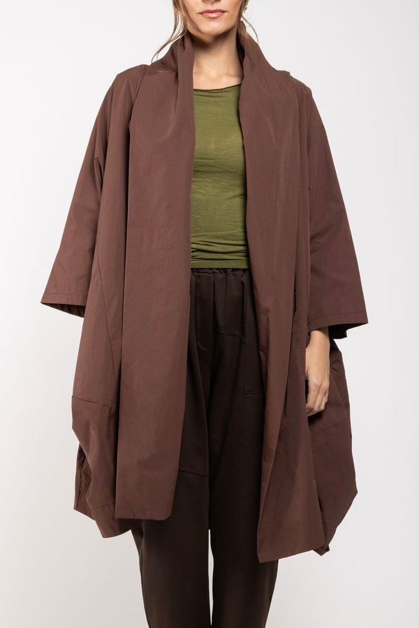 Manteau Shaun marron face