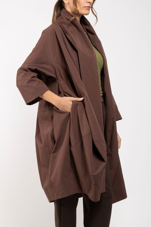 Manteau Shaun marron 3/4