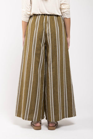 Pantalon Nino vert dos