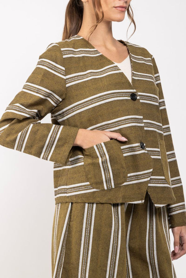 Veste Tamar vert 3/4