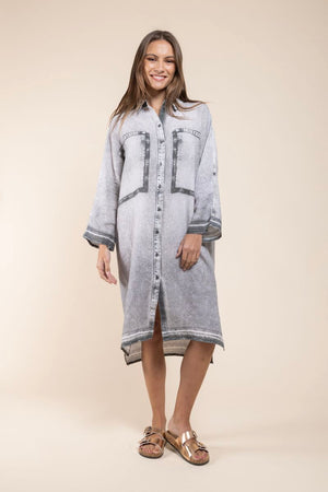 Robe Sannar Denim Print