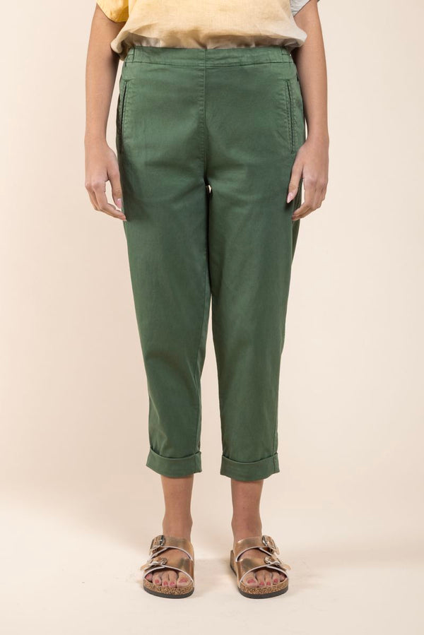 Pantalon Geisha Satin Tencel mousse face