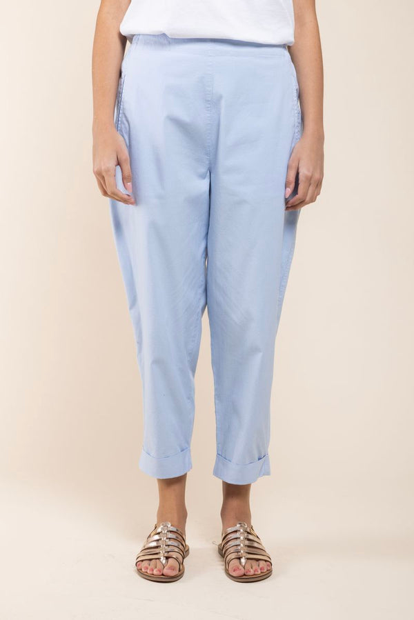 Pantalon Geisha Coton bleu face