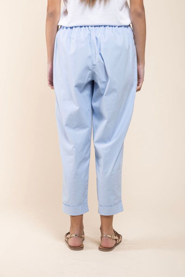 Pantalon Geisha Coton bleu dos