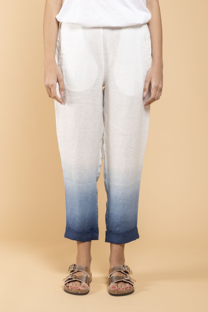 Pantalon Geisha Dip Dye bleu