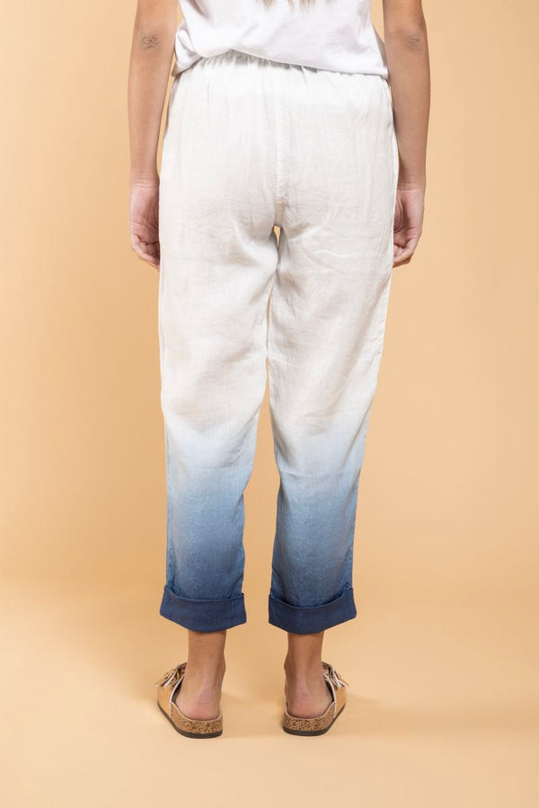 Pantalon Geisha Dip Dye bleu dos