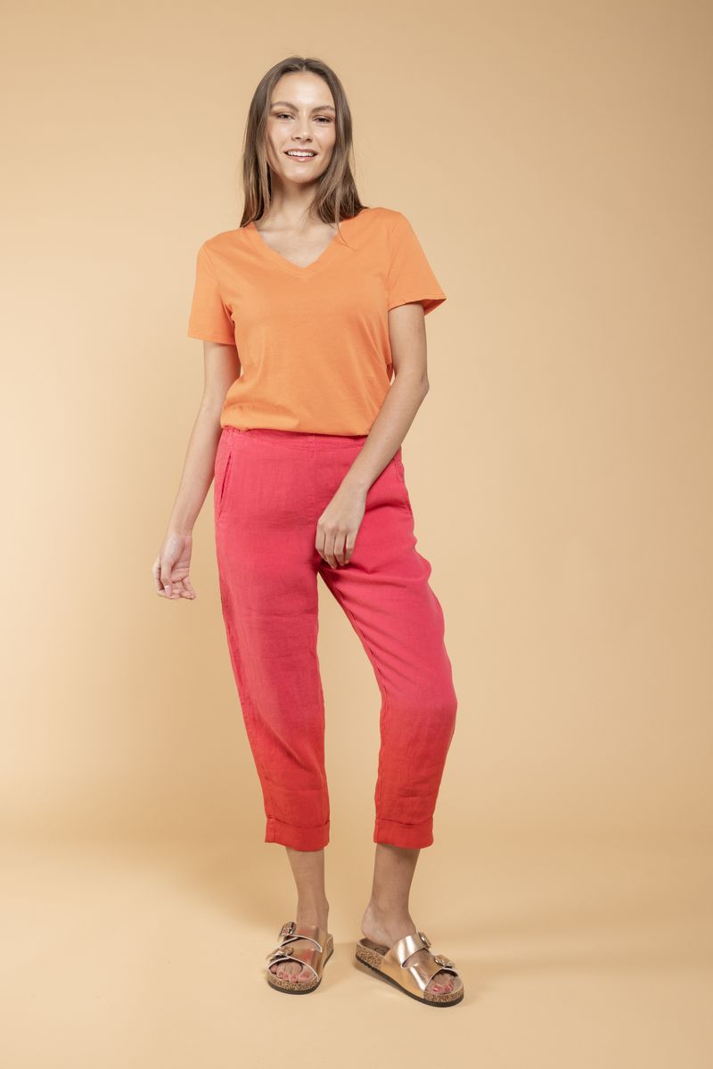 Pantalon Geisha Lin rouge