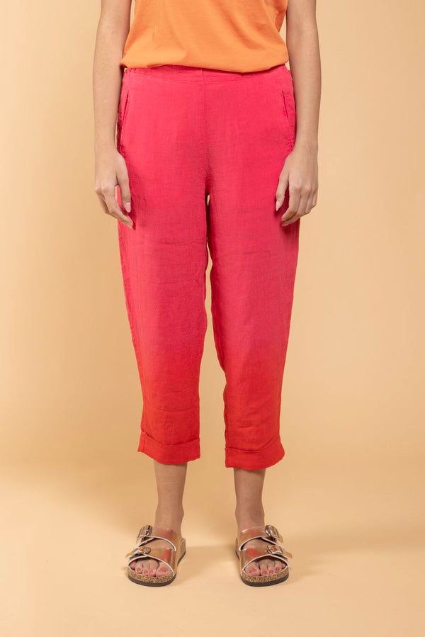 Pantalon Geisha Lin rouge face
