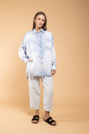 Chemise Kabo Denim Print