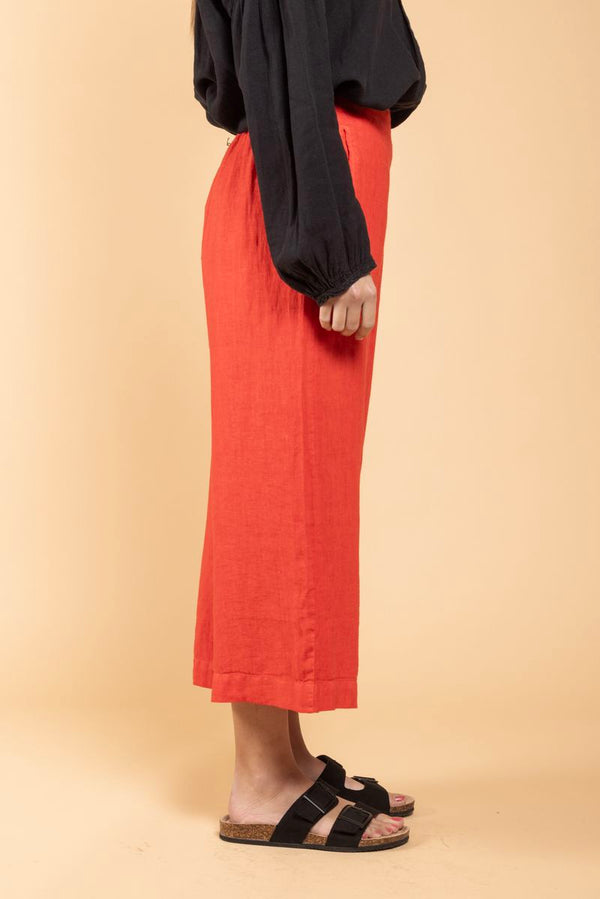 Pantalon Skara rouge côté