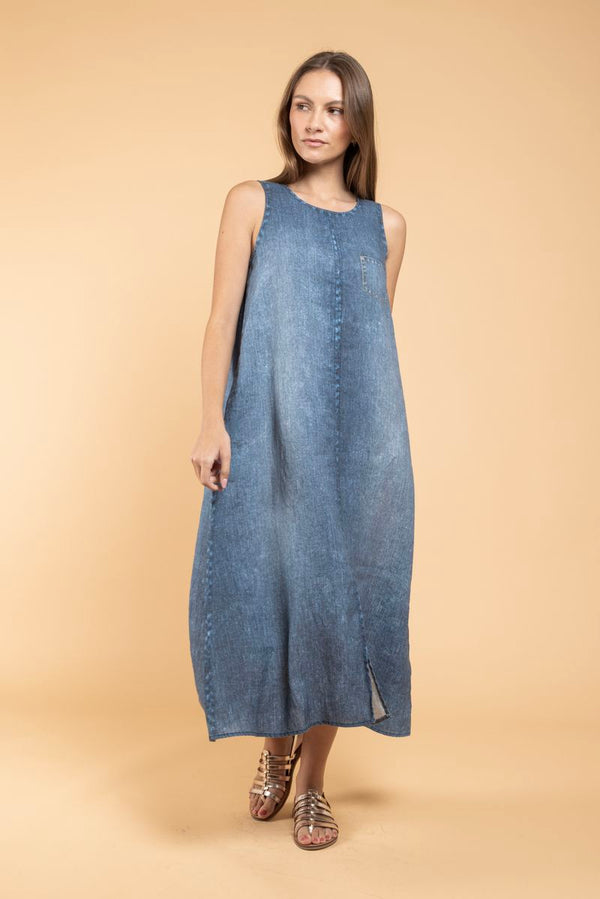 Robe Owo Denim Print