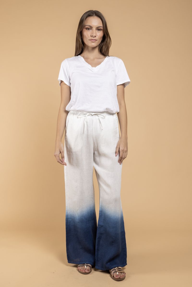 Pantalon Rundu Dip Dye bleu