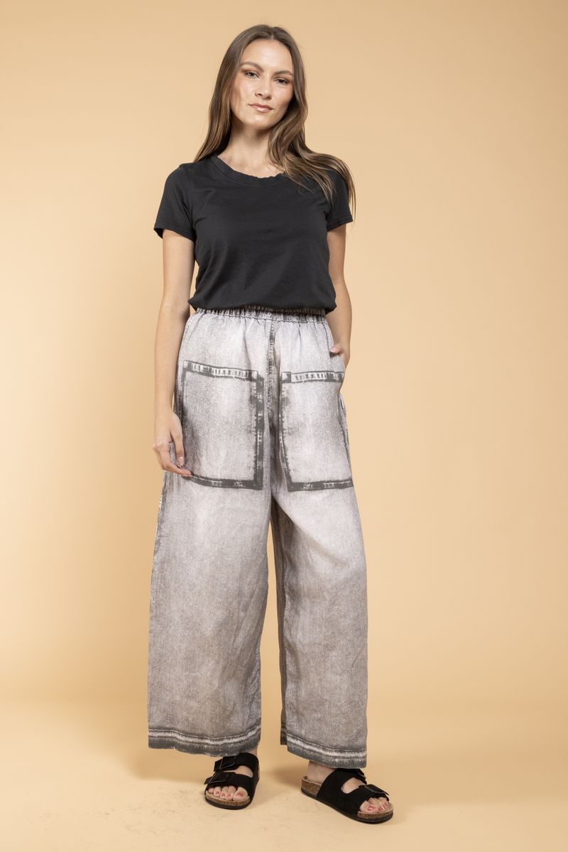 Pantalon Mali Denim Print gris