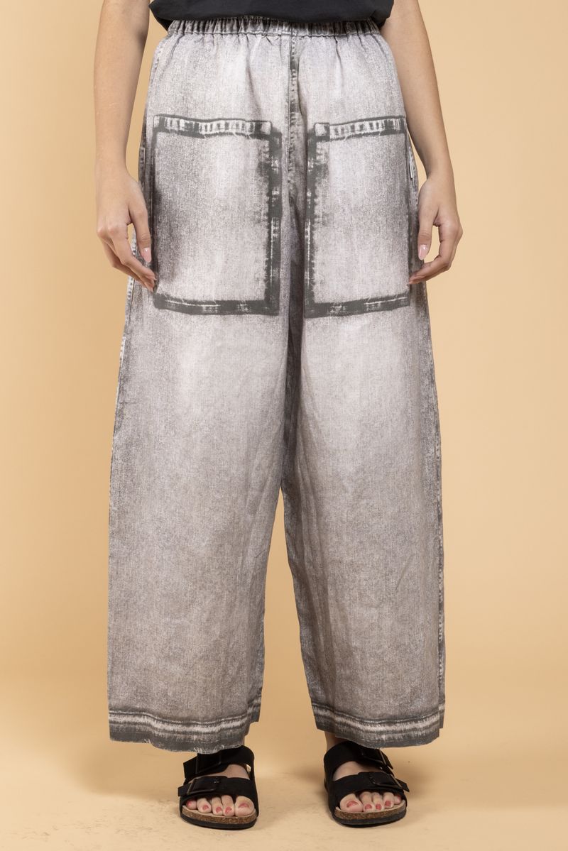 Pantalon Mali Denim Print gris