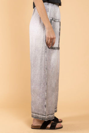 Pantalon Mali Denim Print gris côté