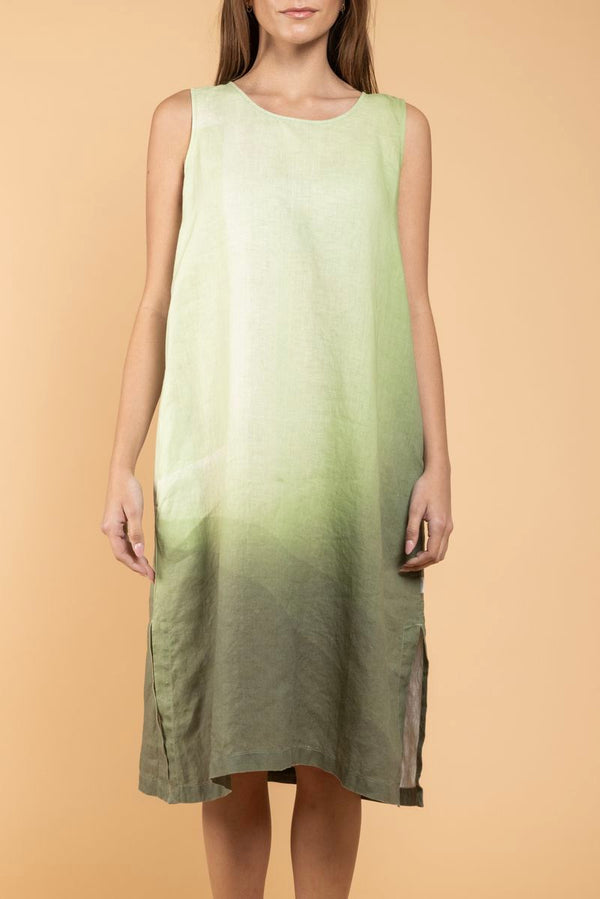 Robe Som Artistic Print vert face