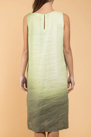 Robe Som Artistic Print vert dos