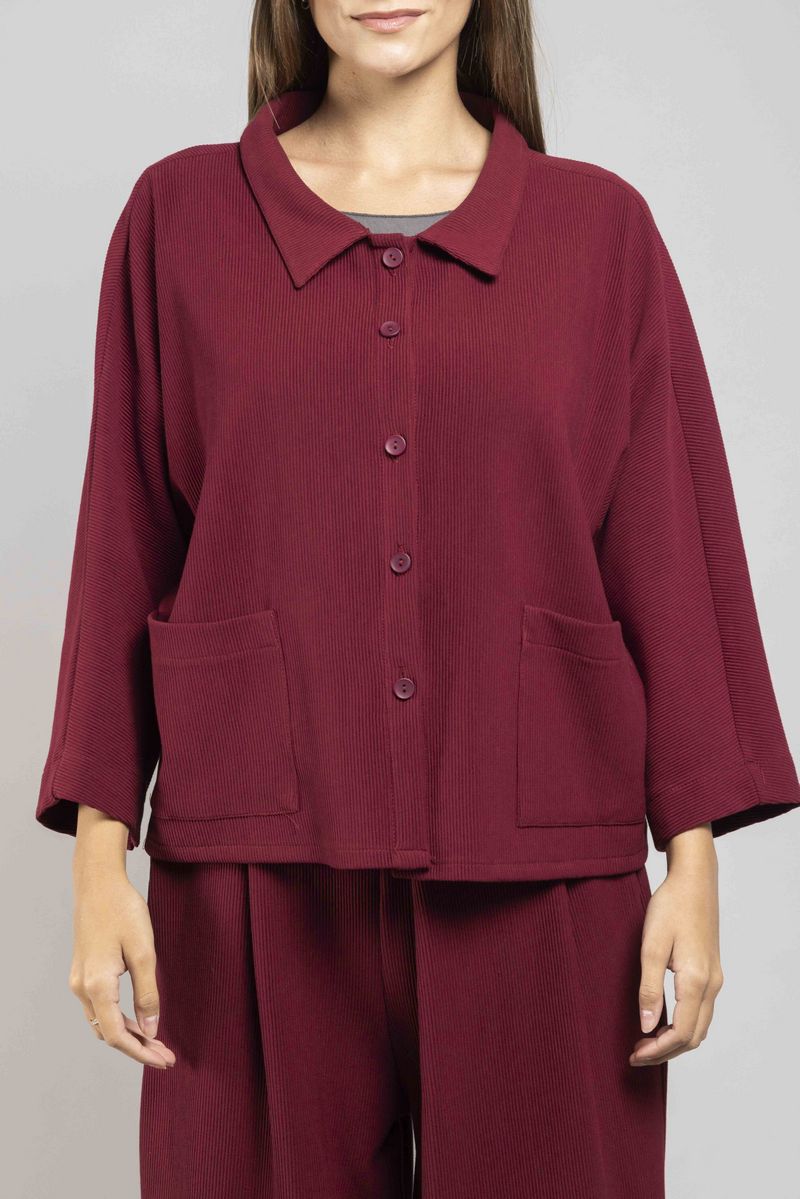 Veste Princess Jersey Ottoman rouge