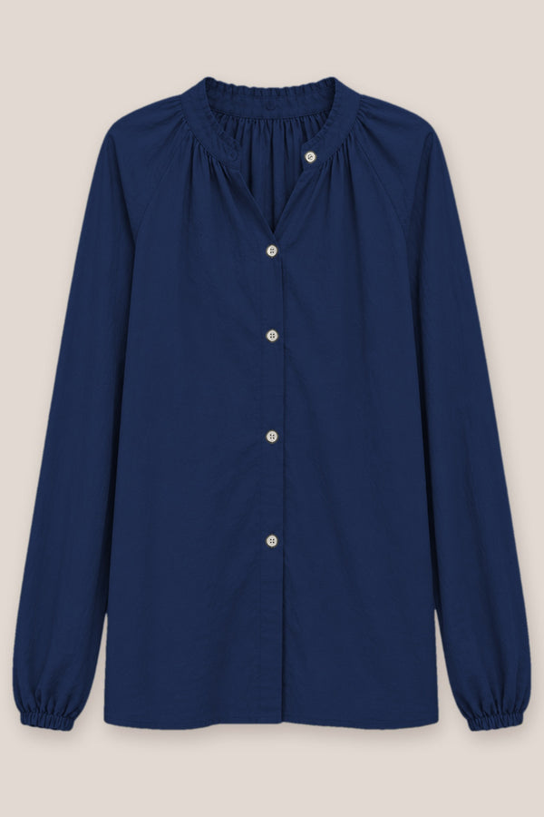 Chemise Arta unie marine à plat