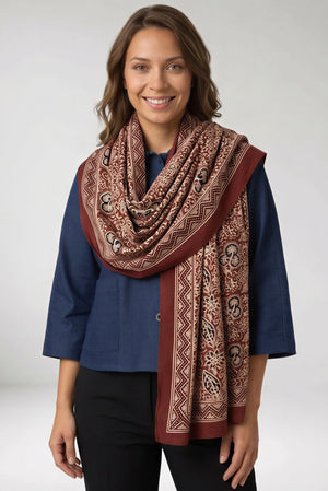 Foulard Nilesh Fleur Persanne