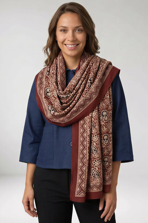 Foulard Nilesh Fleur Persanne