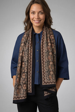 Foulard Nilesh Fleur Persanne