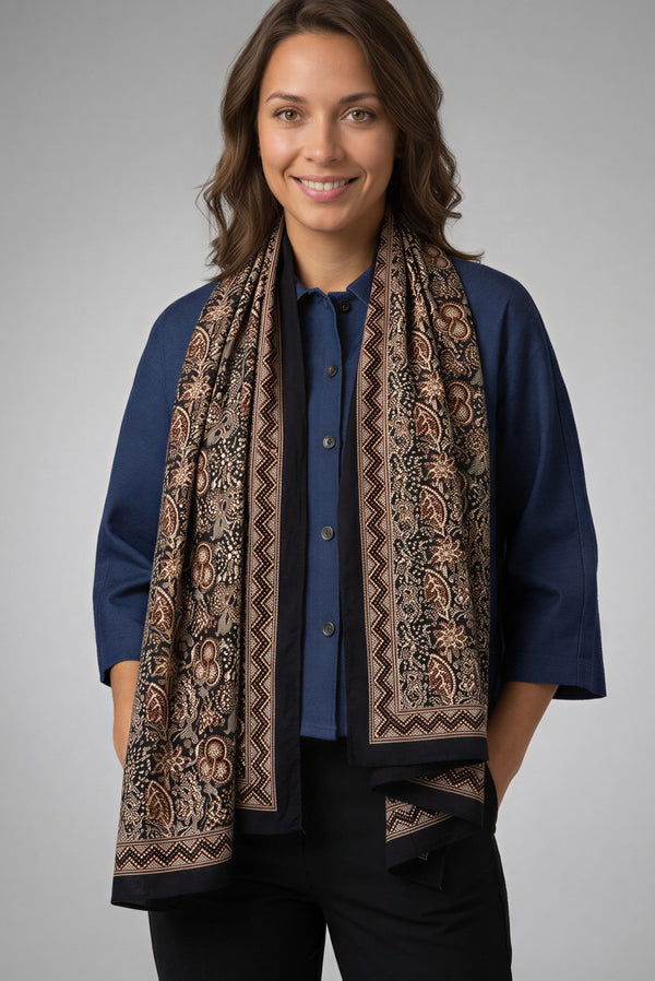 Foulard Nilesh Fleur Persanne