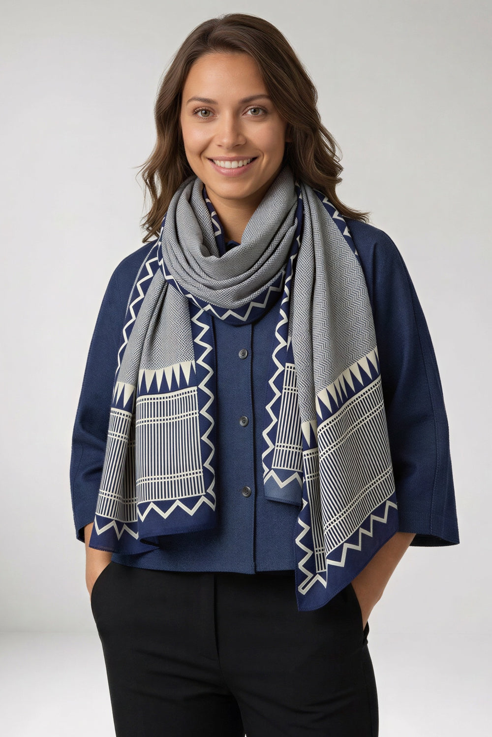 Foulard Nilesh Chevron