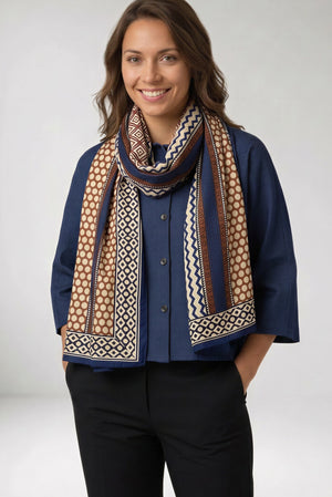 Foulard Nilesh Dotsstripes