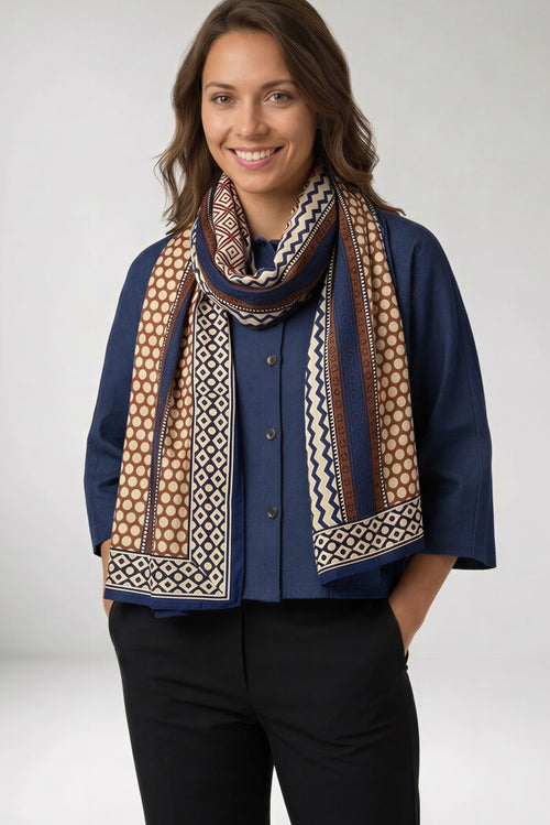 Foulard Nilesh Dotsstripes