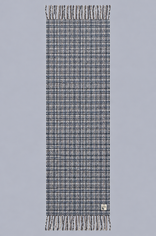 Écharpe Baby Moussy Caro Bobotag GREY, à plat
