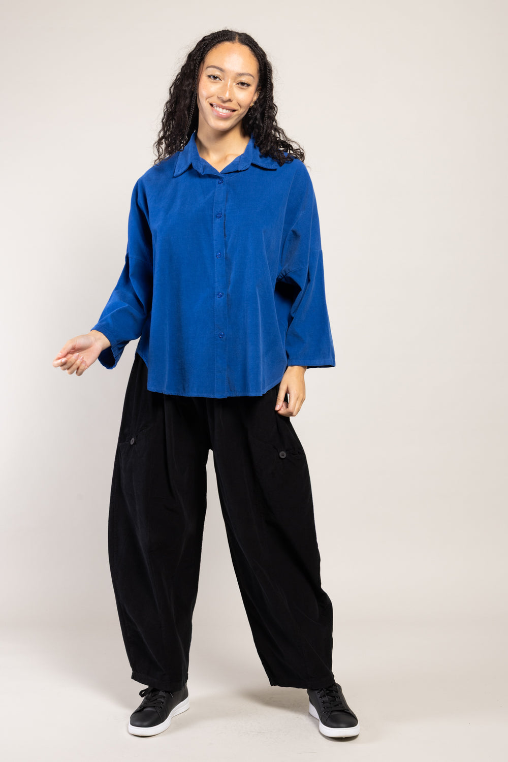 Chemise Ulka Velours La Sélection Stocks du Marais — coloris Bleu
