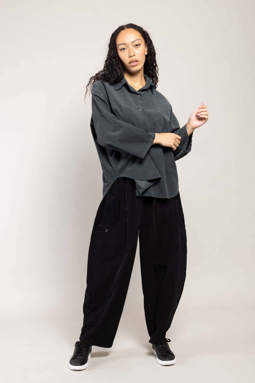 Chemise Ulka Velours La Sélection Stocks du Marais — coloris Bleu