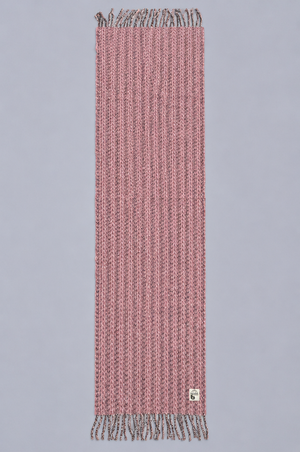 Écharpe Baby Moussy Bobotag rose, à plat