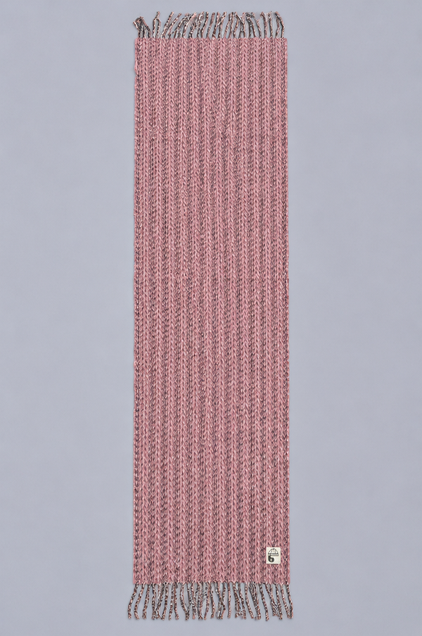 Écharpe Baby Moussy Bobotag rose, à plat
