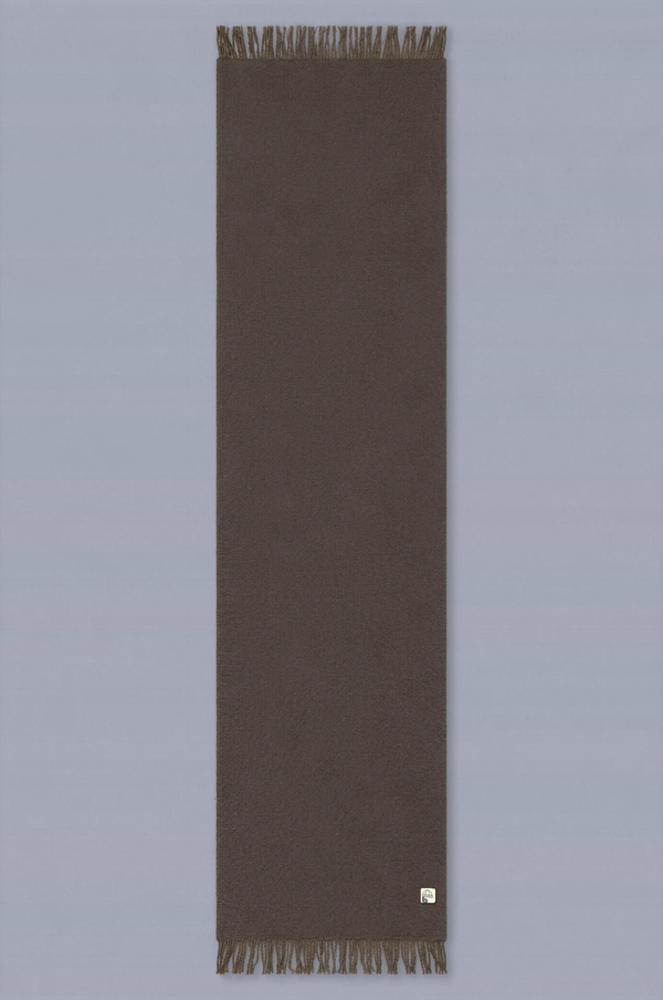 Écharpe Nalye Bobotag DARKBROWN, à plat
