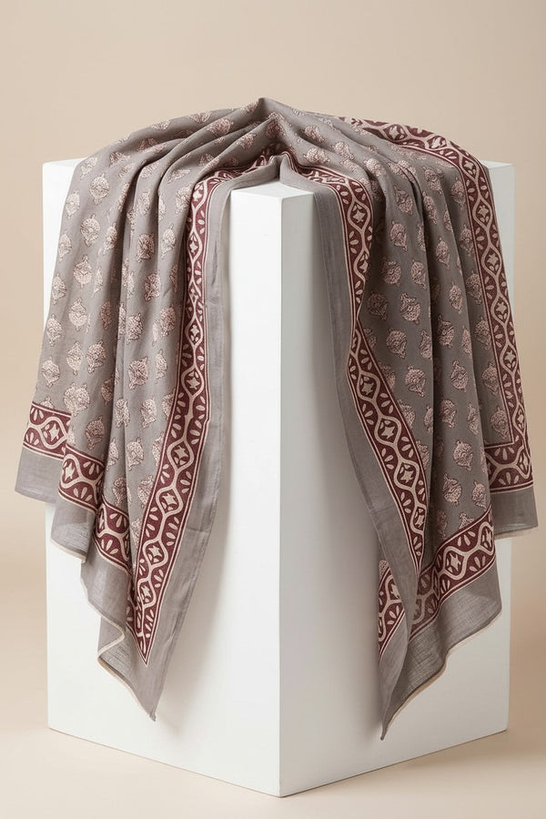 Foulard Nilesh Fleurs — foulard femme imprimé fleuri (vue 2)