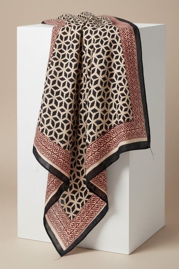 Foulard Nilesh Mosaic — foulard femme motif mosaïque (vue 2)