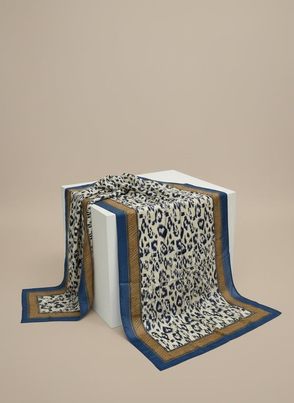 Foulard Nilesh Panthère — foulard femme imprimé panthère (vue 2)
