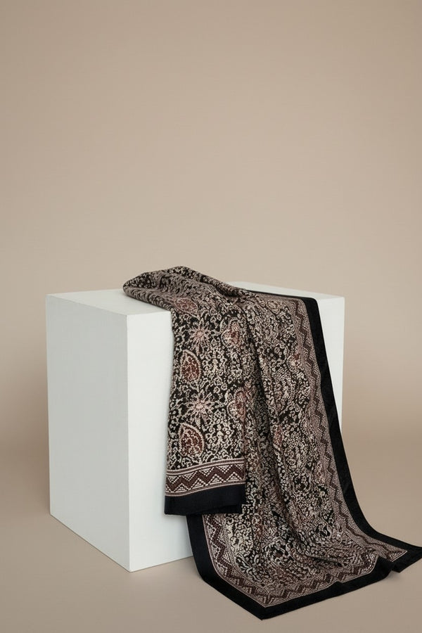 Foulard Nilesh Fleur Persanne — foulard femme imprimé fleur persane (vue 3)