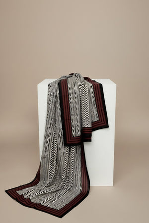 Foulard Nilesh Stries — foulard femme à stries (vue 3)