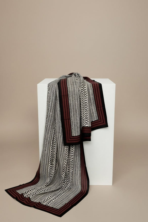 Foulard Nilesh Stries — foulard femme à stries (vue 3)