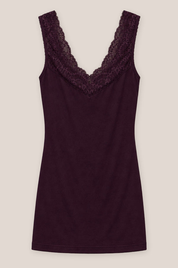 Débardeur Elira La Sélection Stocks du Marais — coloris Aubergine